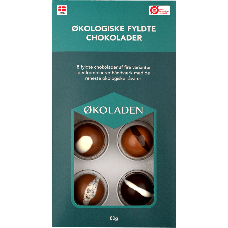 Økoladen Fyldte Chokolader Ø (80 g)
