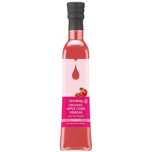 Clearspring Æblecidereddike m. eddikemor Hindbær Ø (500 ml)