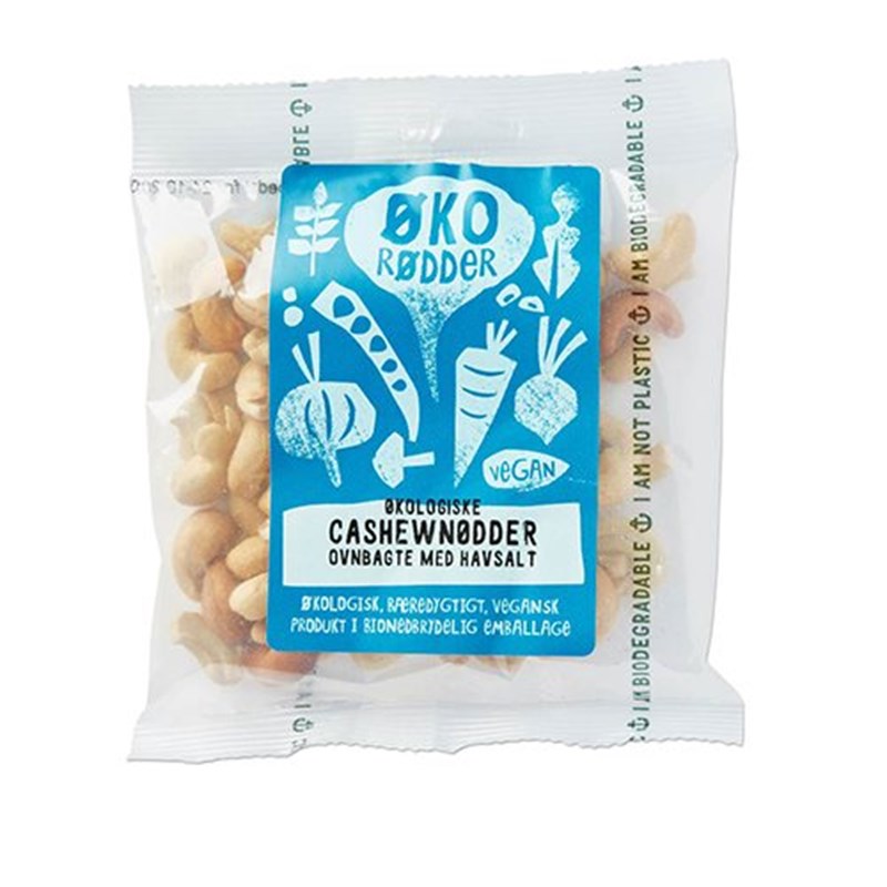 Øko Rødder Cashewnødder m. Havsalt Ø (70 g)