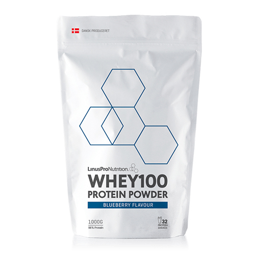 LinusPro Nutrition Whey100 - Blåbær (1 kg)
