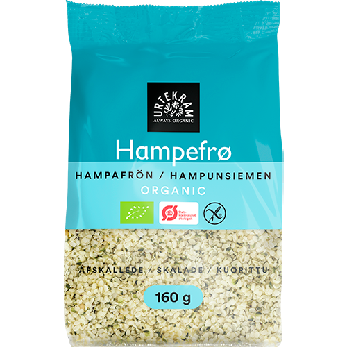 Urtekram Hampefrø Afskallede Ø (160 g)