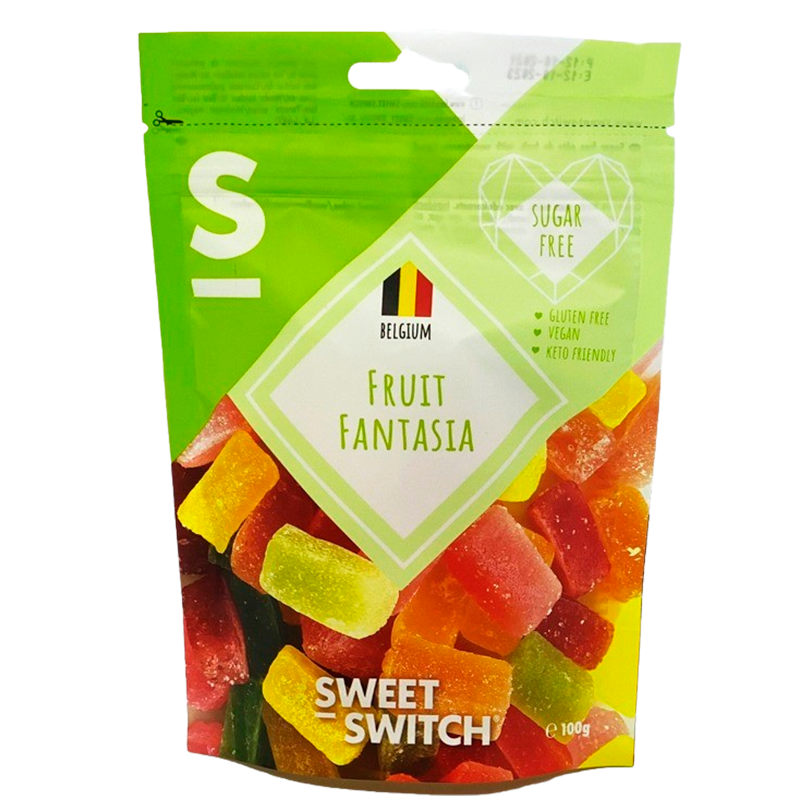 Sweet Switch Fantasia Vingummi Gelé Indpakket Sukkerfri (100 g)