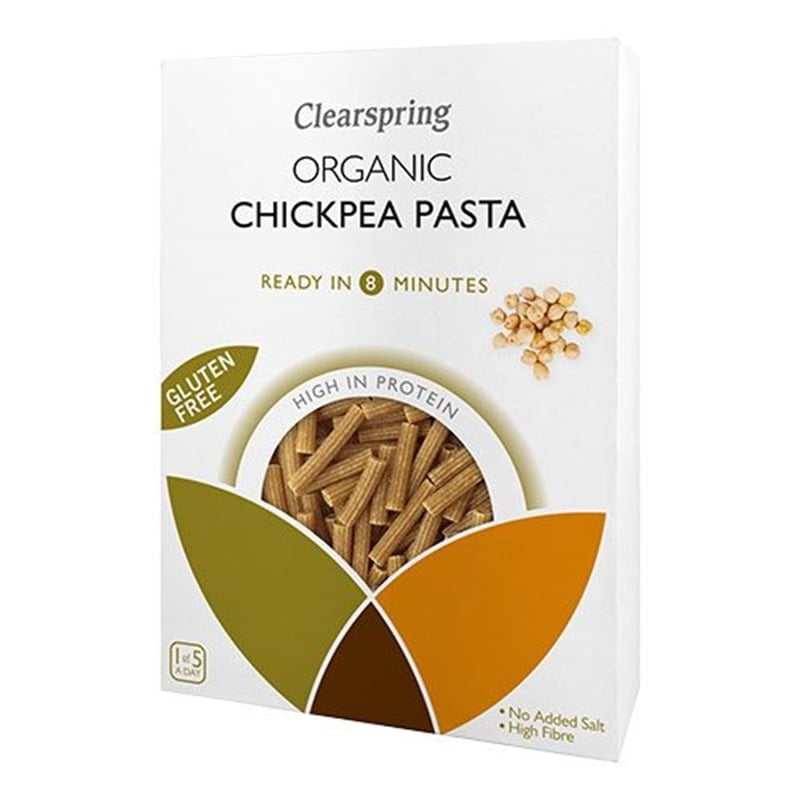 Clearspring Kikærte pasta Sedanini Ø (250 g)