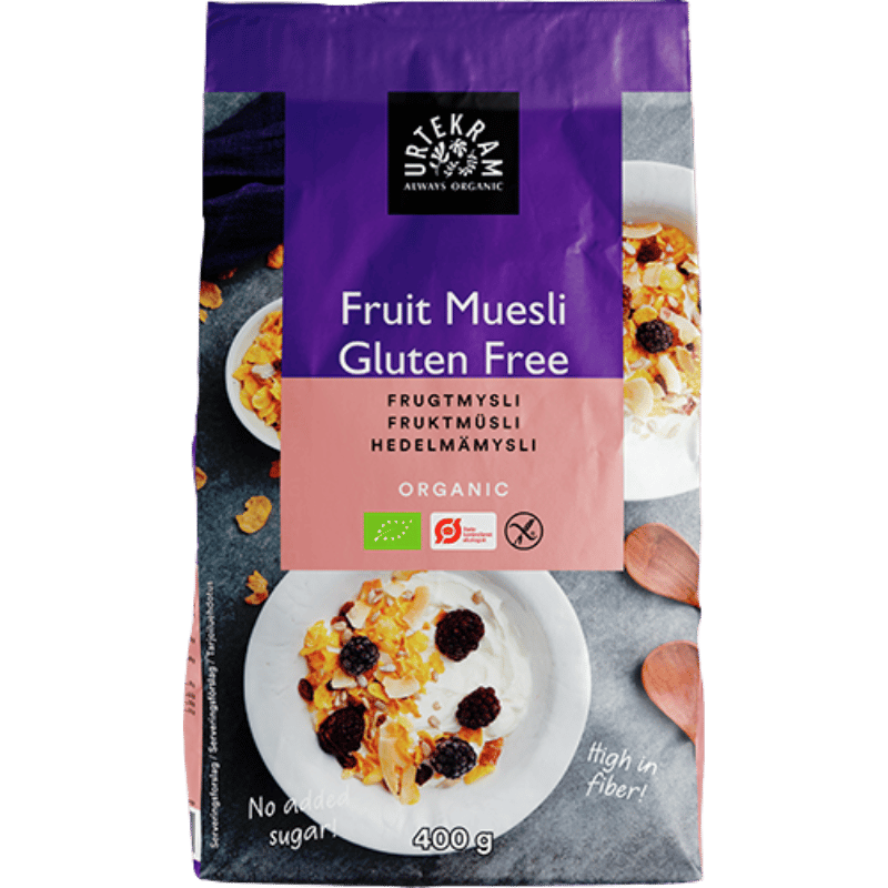 Urtekram Glutenfri Mysli med Frugt Ø (400 gr)