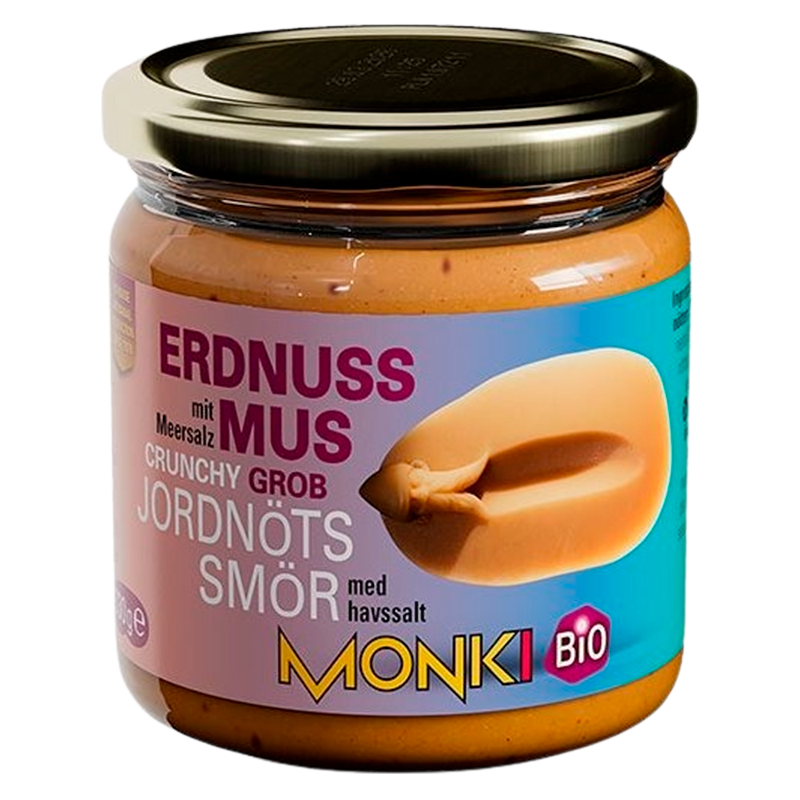 Monki Jordnøddesmør Crunch Ø (330 gr)