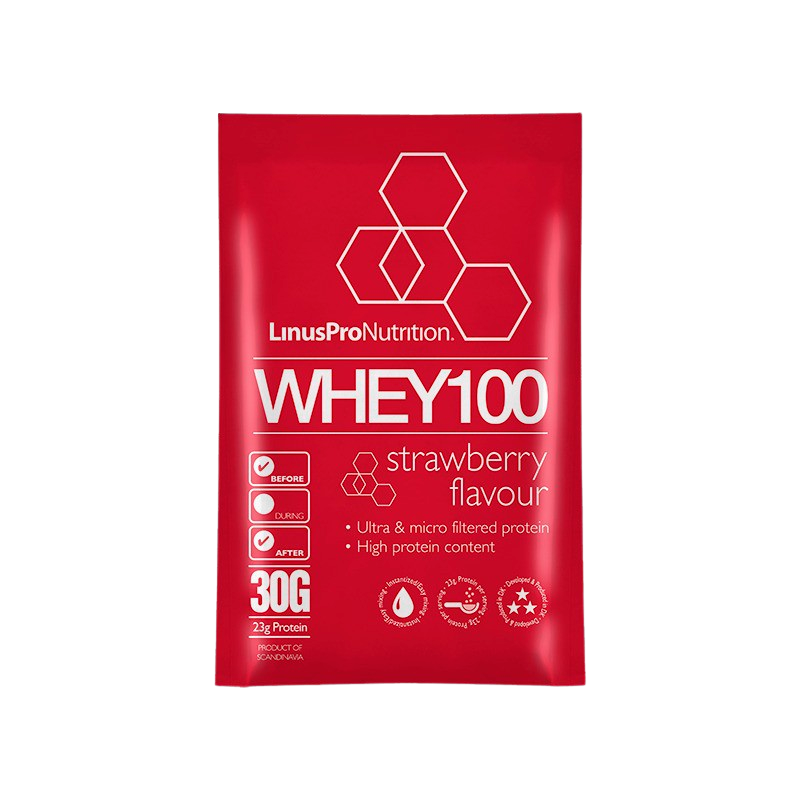 LinusPro Whey100 Brev - Jordbær (30g)