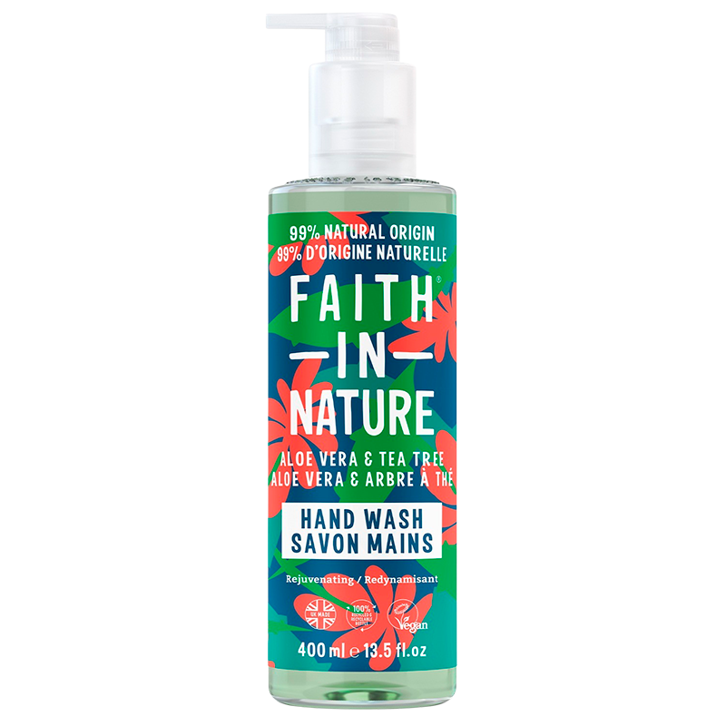 Faith in Nature Aloe Vera and Tea Tree Håndsæbe (400 ml)