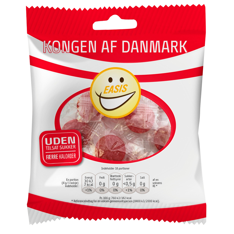 EASIS Kongen af Danmark Bolsjer (70 g)