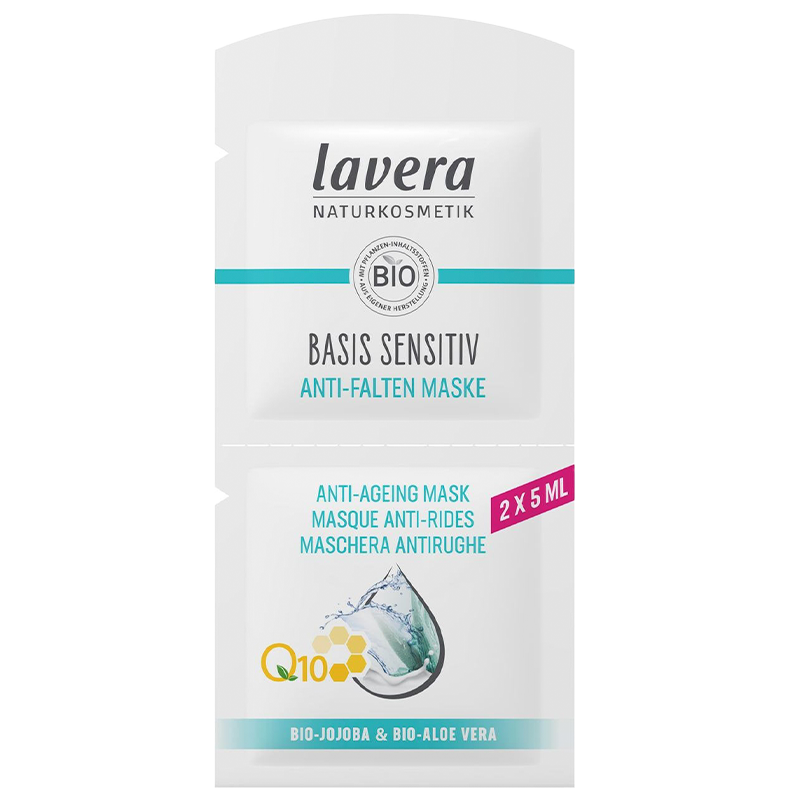 Lavera Q10 Basis Sensitiv Anti-Aging Maske m. Jojoba & Aloe Vera (2x5 ml)