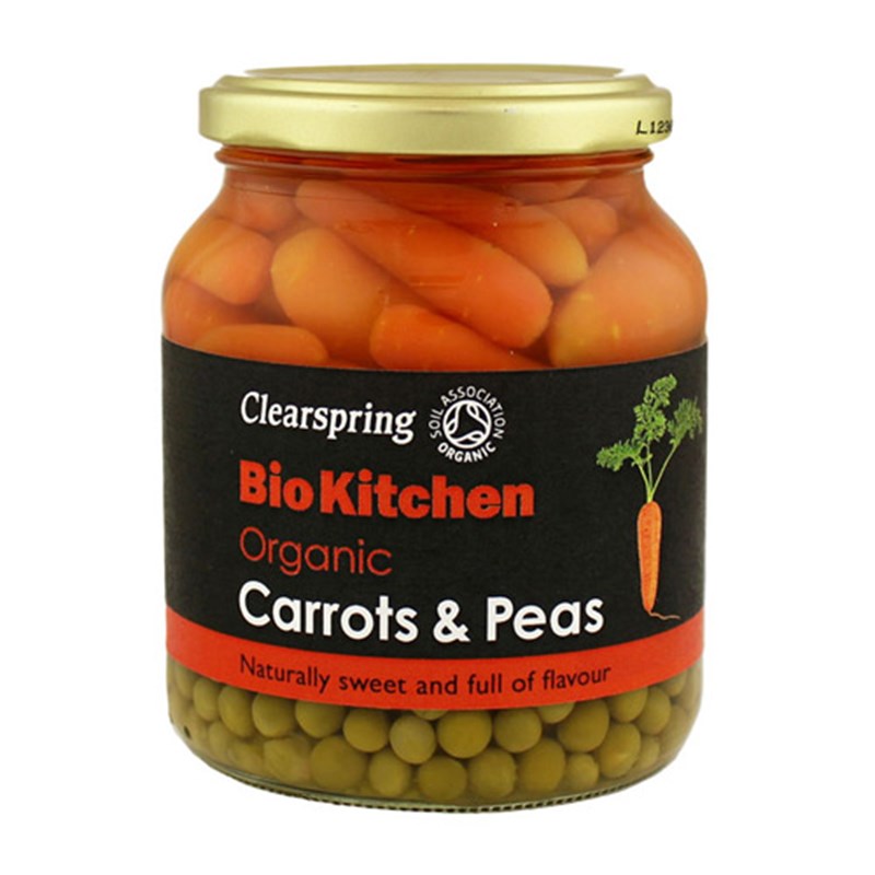 Clearspring Gulerødder & Ærter Ø (350 g)