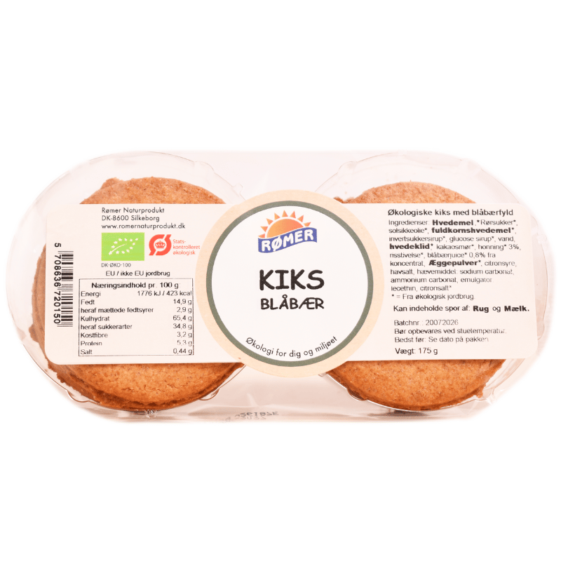 Rømer Blåbær Kiks Ø • 175 g.