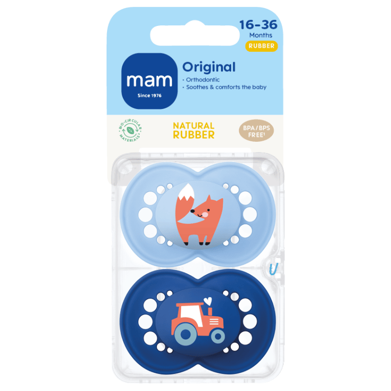 MAM Original Sut 16-36M Latex Blue (2 stk)