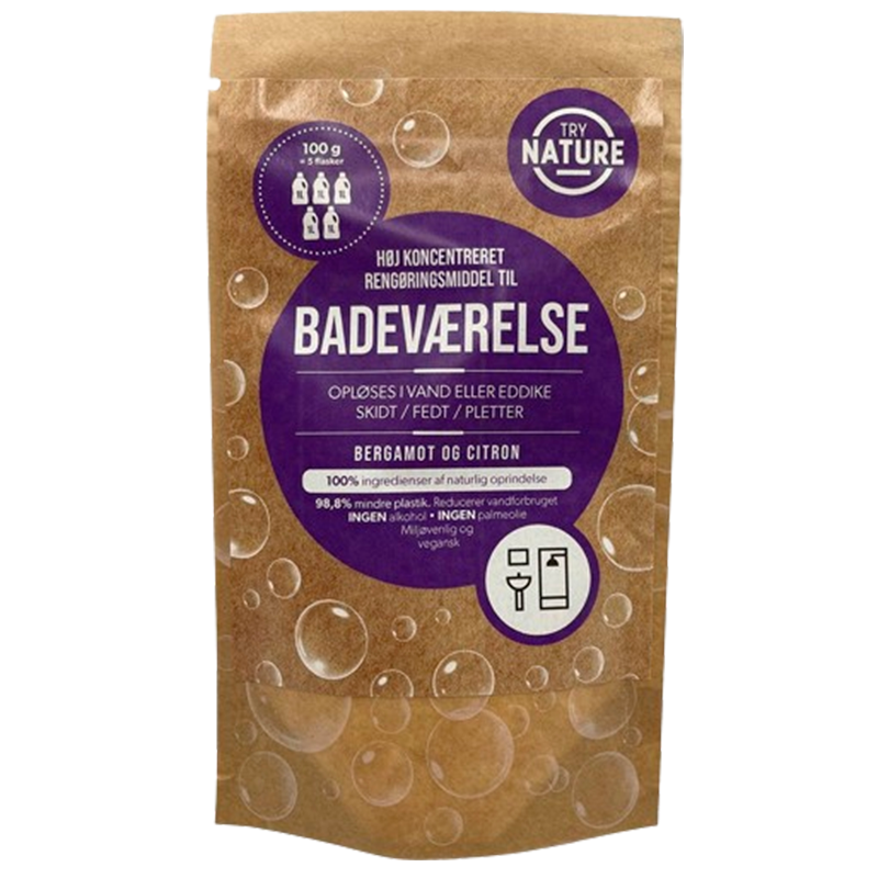 Try Nature Miljøvenligt Rengøringsmiddel til Badeværelset (100 g)