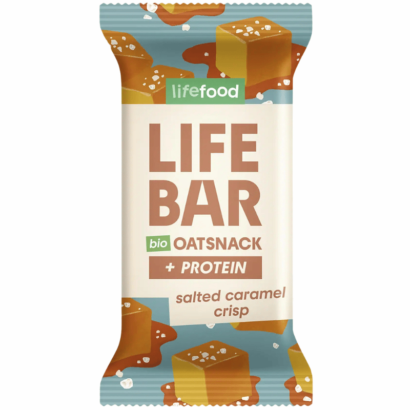 Lifefood Lifebar Havrebar Protein Salted Caramel Crisp Ø (40 g)
