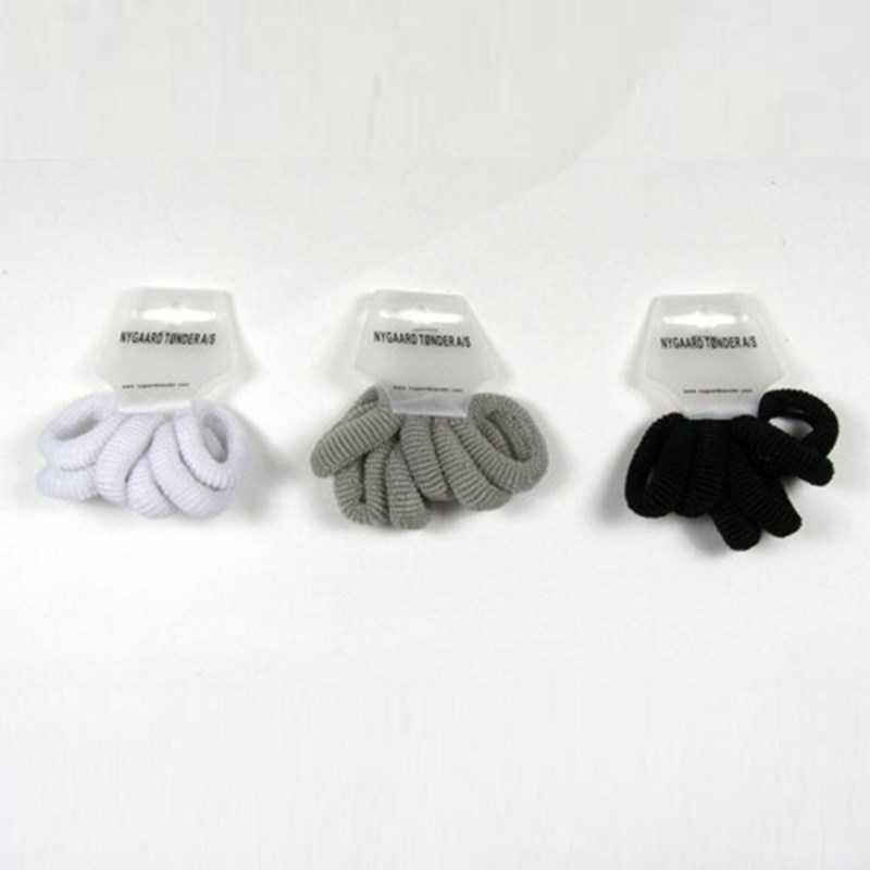 Frottéelastik assorterede farver (6 stk)