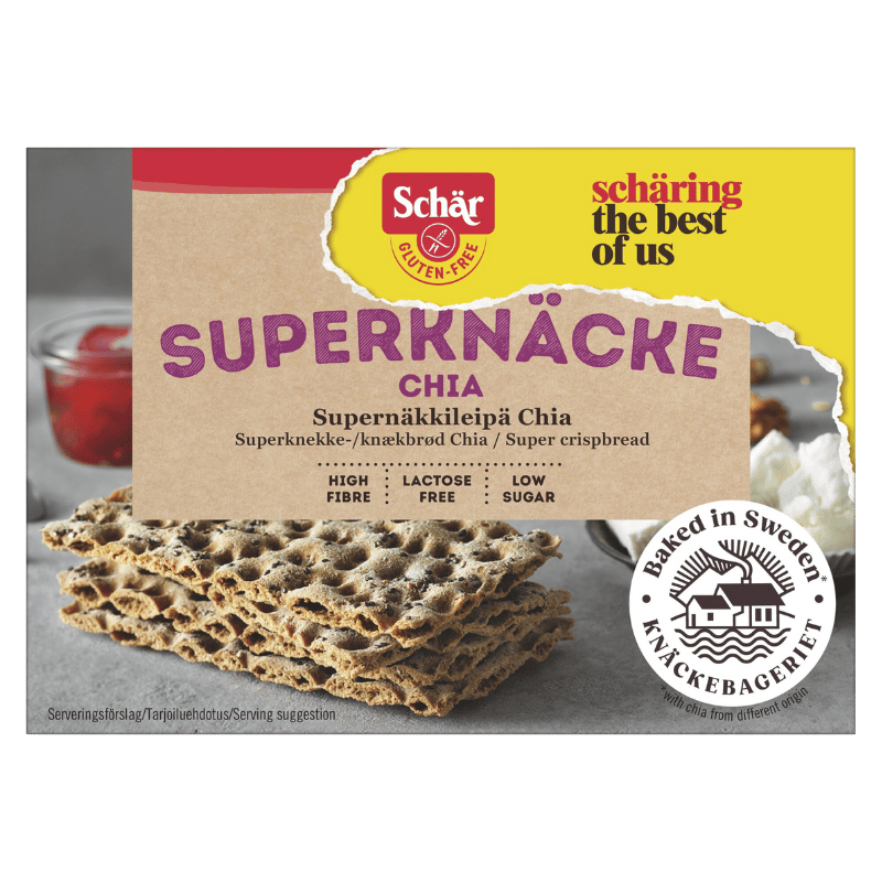 Schär Knækbrød Chia Glutenfri (140 g)