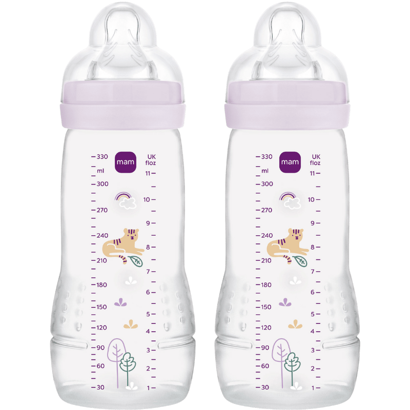 MAM Easy Active Sutteflaske Pink 330 ml (2 stk)