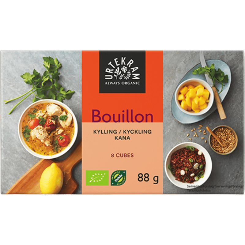 Urtekram Bouillonterning Kylling Ø (88 g)