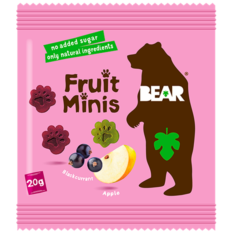 BEAR Fruit Minis med Æble og Solbær (20 g)
