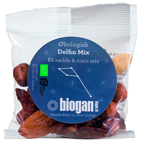 Biogan Delfin Mix Rå Nødde Rosin Ø (30 g)