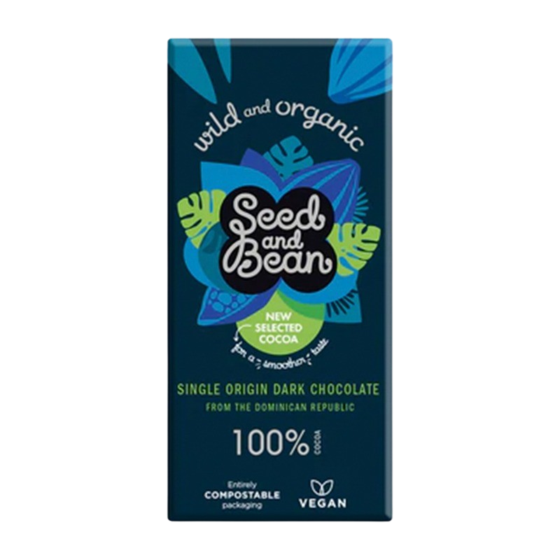 Seed & Bean 100% Mørk Chokolade Ø (75 g)