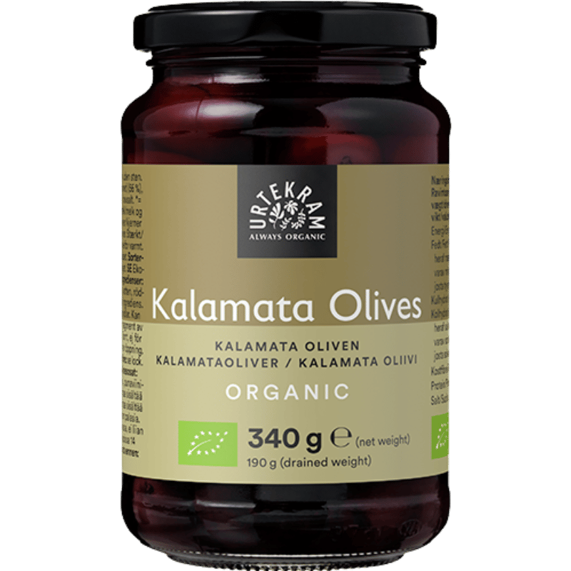 Urtekram Kalamata Oliven u. sten Ø (340 g)