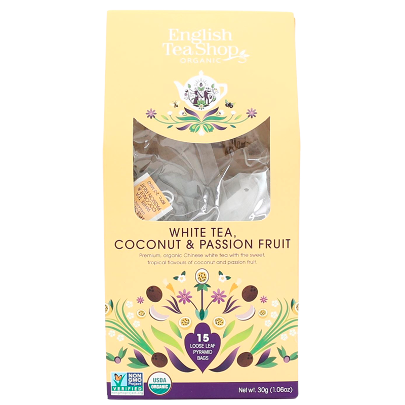 English Tea Shop White Tea, Coconut & Passion Fruit Ø (15 stk)