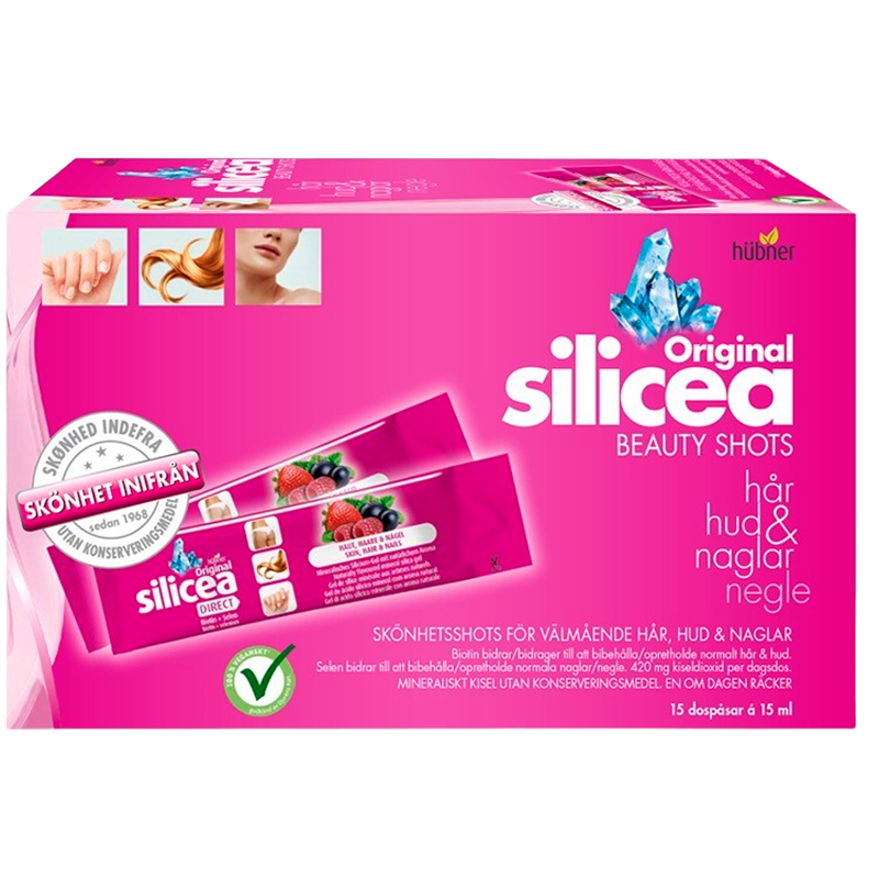 Silicea Beauty Shots Hår, Hud og Negle - indeholder 15 poser