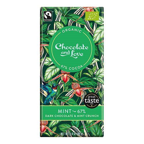 Chocolate and Love Chokolade Mint 67% Ø (80g)