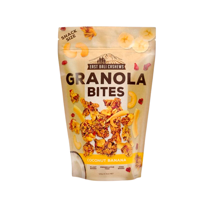 East Bali Cashews Granola Bites Cashewnødder, Kokos og Banba (125 g)