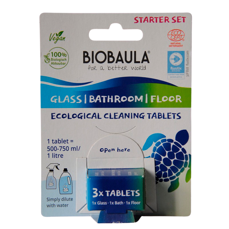 Biobaula Glas Bad og Gulv Rens (3 tabs)