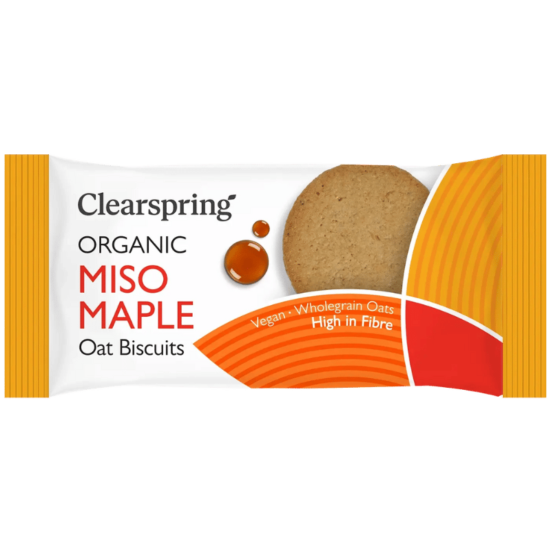 Clearspring Havrekiks Miso Ahorn Ø (40 g)