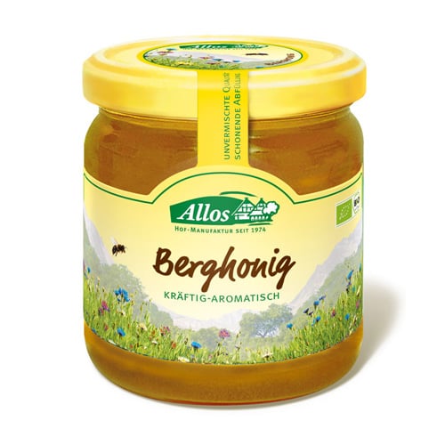 Allos Honning Bjerg Ø (500 gr)
