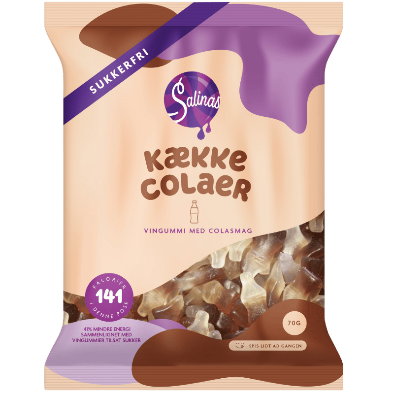Salinas Slik Kække Colaer Vingummi (70 g)
