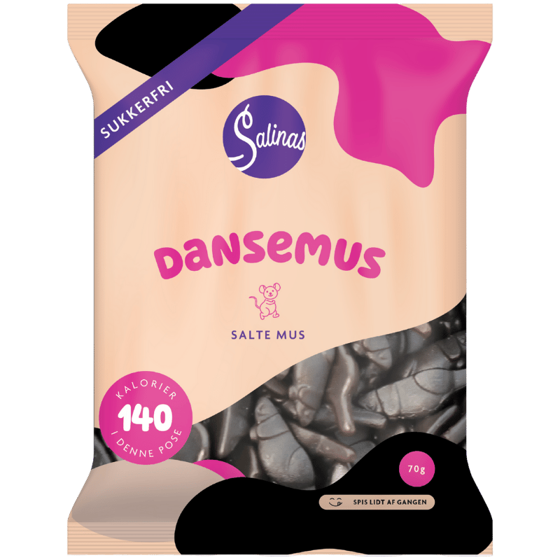 Salinas Slik Dansemusen Salt Lakrids (70 g)