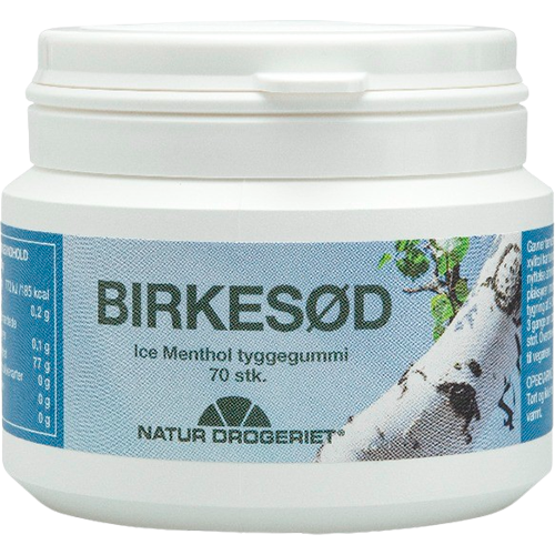 Natur Drogeriet Birkesød Ice Menthol Tyggegummi (70 stk)