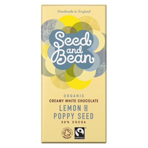Seed & Bean Hvid Chokolade med Lemon & Birkes Ø (85 gr)