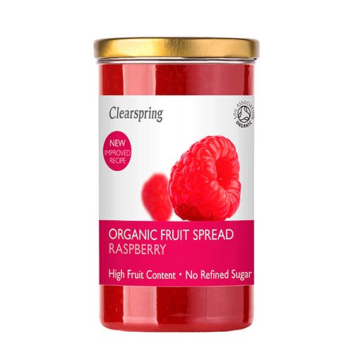 Clearspring Marmelade Hindbær Ø (280 g)