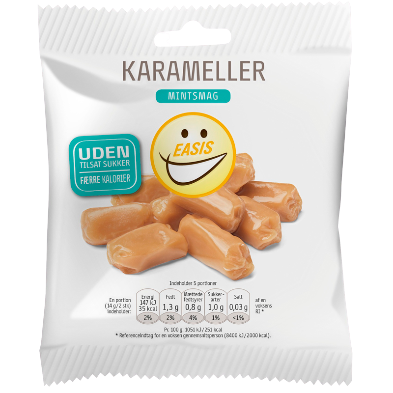 EASIS Karameller med Mintsmag (70 g)