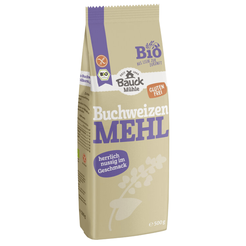 Bauckhof Boghvedemel Fuldkorn Gl.Fri Ø (500 gr)