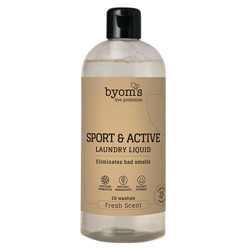 Byoms Sport & Active Probiotic Laundry Liquid - 20 vaske (400 ml)