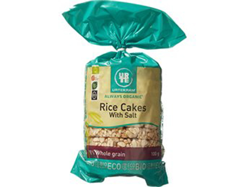 Urtekram Rice cakes salt øko (100 gr)