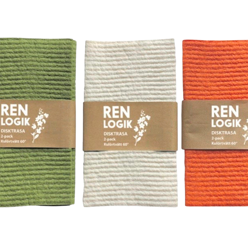 Ren Logik Washable Dishcloth Ass. Farve (2 stk)