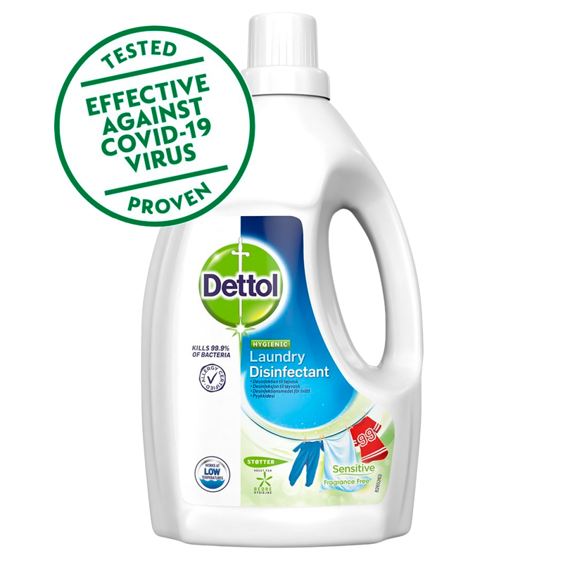 Dettol Desinfektion Tøjvask Sensitive Fragrance Free (1,5 l)