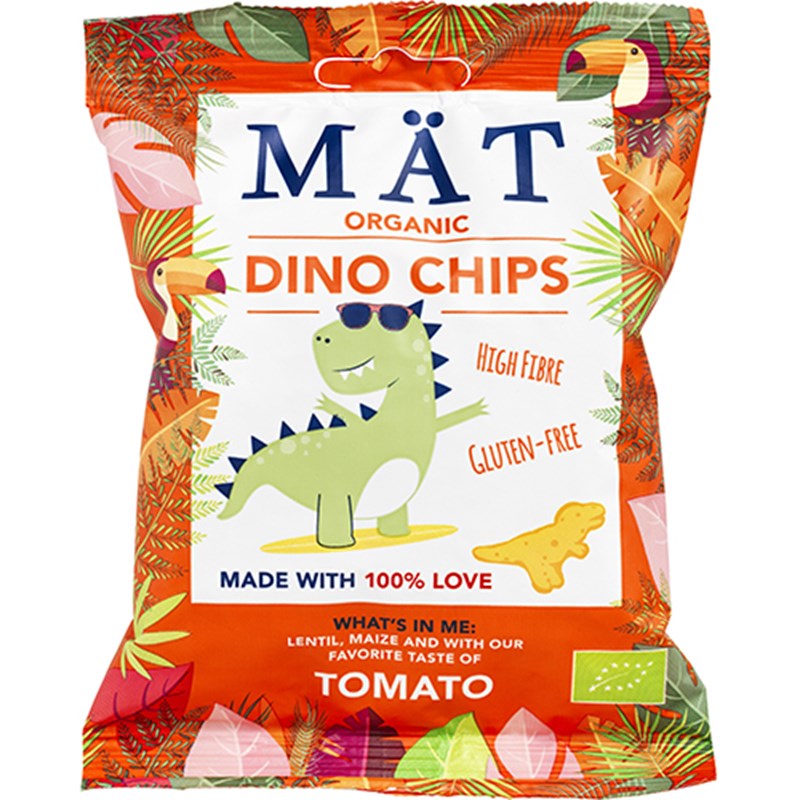 Mät Organic Dino Chips Tomato (35 g)