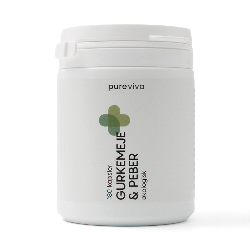 Pureviva Gurkemeje & Peber Ø (180 kaps)