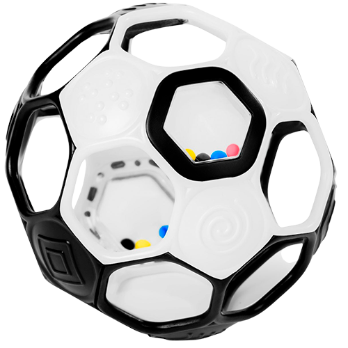 Oball Fodbold Hvid Sort (1 stk)