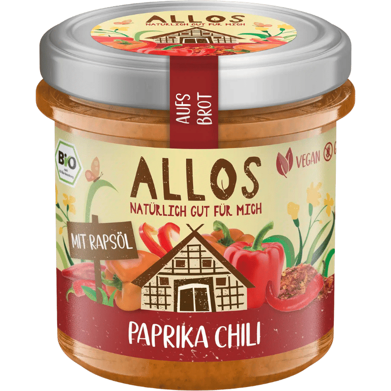 Allos Smørepålæg AufÂ´s Brot Peberfrugt-Chili Ø (140 g)