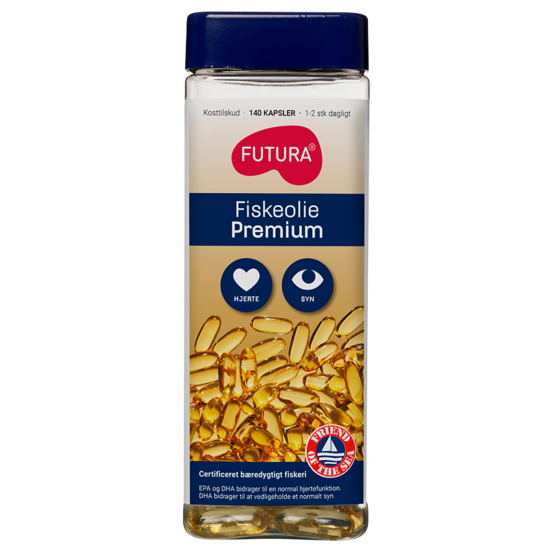 Futura Omega-3 Premium fiskeolie (140 kapsler)