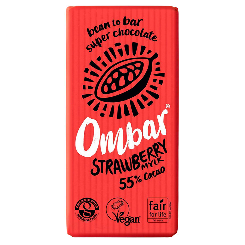 Ombar Jordbær og Creme Ø (35 g)